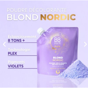 Poudre décolorante BBHair Blond Nordic 8+ 500g