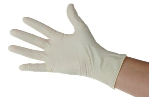 Gants latex jetables taille M (7-8)