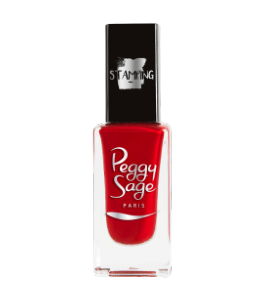 Vernis Stamping (tampon) rouge Peggy Sage