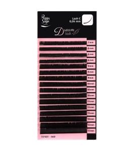 Cils de soie pour le volume russe, courbure C 0,05mm