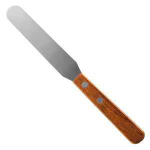 Spatule inox manche bois 21cm