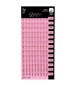 Cils de soie pour le volume russe, courbure C 0,10mm 5D