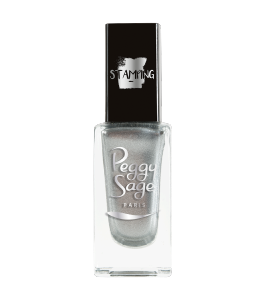 Vernis Stamping (tampon) argent Peggy Sage