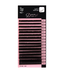 Cils de soie pour le volume russe, courbure C 0,03mm